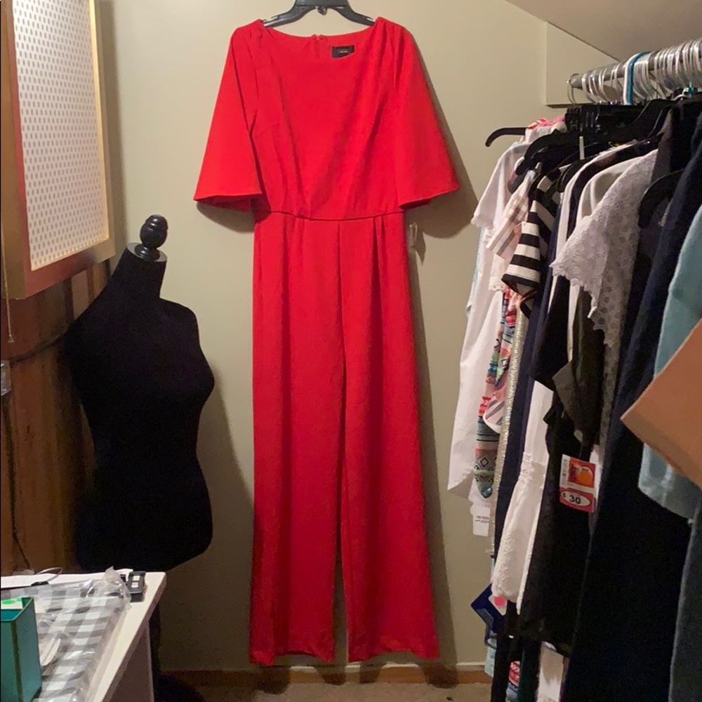 Alexia Admor Red Jumpsuit Size 10